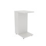 Hanah Home Mesa Auxiliar Filinta, Estilo Escandinavo, Mesita Moderna Blanca, 30x63x40cm, Ideal Salón y Dormitorio